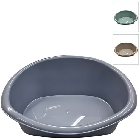 Lit en plastique pour chiens et chats, durable et facile à nettoyer, 3 couleurs.