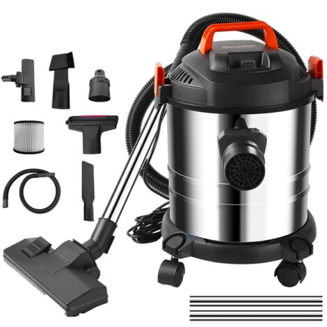 Aspirateur eau et poussière 2000W 20L – 3 en 1 pour nettoyage humide et sec – Moteur puissant 18000Pa – Accessoires inclus