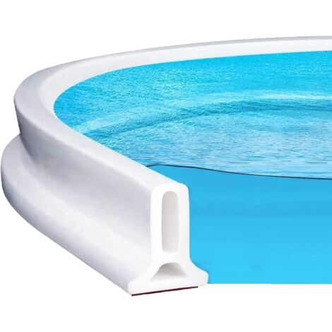 200CM Blanc Barriere De Douche Silicone,Seuil Douche Barrage d'eau Autocollante,Barre Anti Débordement Douche Italienne, Joint Barrière Porte Douche