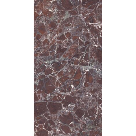 Gres Porcellanato Effetto Marmo Rosso Levante Lucido 60X120 - ELTE1553 (Ceramishop.it)