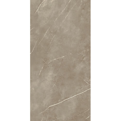Gres Porcellanato Effetto Marmo Roayl Taupe Lucido 60X120 - EPYT165 (Ceramishop.it)