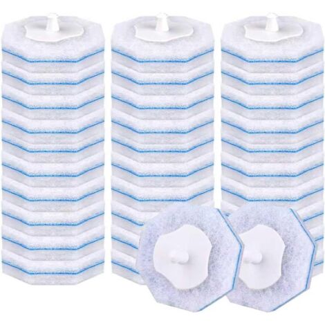 30 têtes de brosse de toilette jetables, changement de barre de toilette, pour le remplacement de brosse de nettoyage de toilette clorox, (1/5)