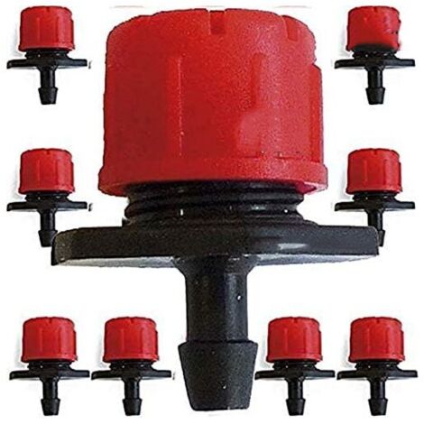 Suinga – Lot de 200 goutteurs réglables 0 à 70 l/h – Pour microtube 4,5 mm x 6,5 mm – Fabriqué en Espagne – Adaptable à toutes cultures