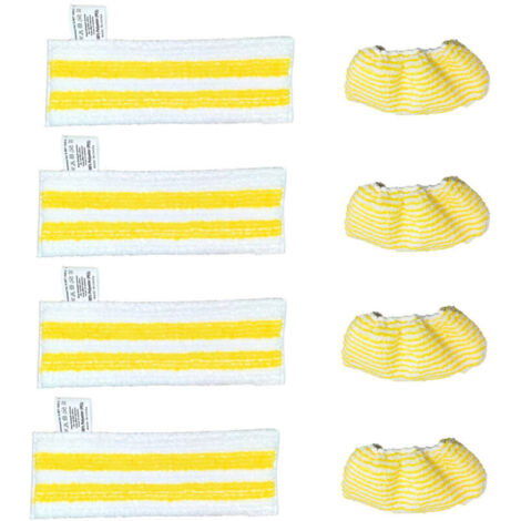CSPARKV Lot de 8 Chiffons de Rechange en Microfibre Compatible avec Karcher Easyfix SC 2, SC 3, SC 4, SC 5 Nettoyeurs Vapeur (1/5)