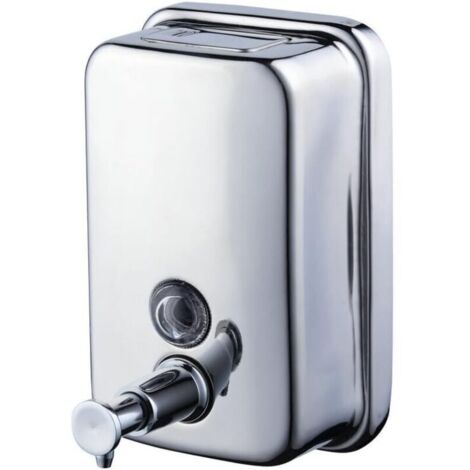 CSPARKV 500 ML Distributeur de Savon Mural pour Cuisine et Salle de Bain, Acier Inoxydable, Chrome Poli (1/5)