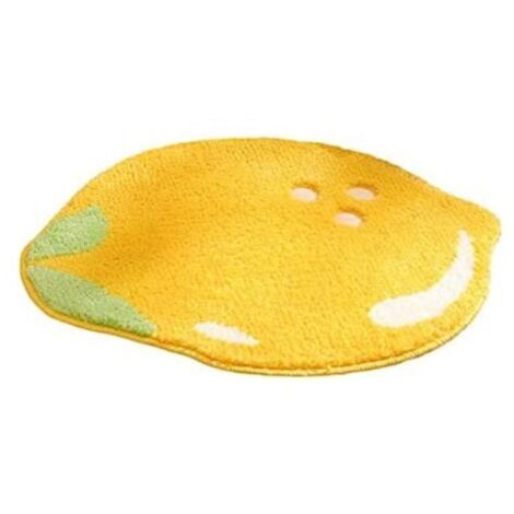 CSPARKV Tapis de bain mignon en forme de fruits - Doux - Couleurs pastèques tapis de bain Fraise (1/3)