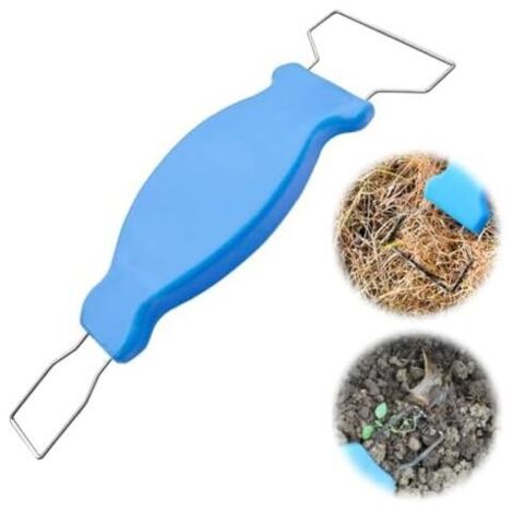 CSPARKV 25.3 × 7.3 CM Arracheur Mauvaise Herbe Desherbeur Manuel Portable Arrache Mauvaise Herbe Outil de Jardin Désherbeurs Manuels pour Désherbage Desserrage Cadeau pour Jardiniers (Bleu) (1/5)
