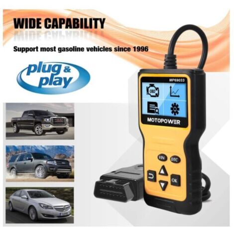 Scanner OBD-II avec lecteur code erreur moteur et analyse capteur O2 ...