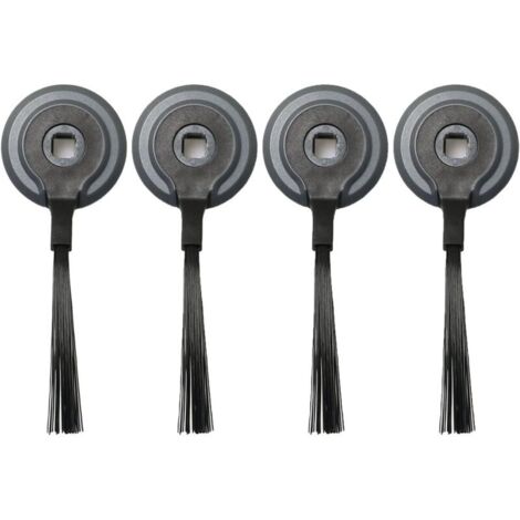 Lot de 4 brosses latérales pour robot Shark R85/S86/R71/RV871/AV752 - Accessoires de robot balayage, noir (1/3)