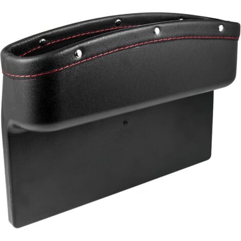 CSPARKV 1pc Boîte Rangement Siège D'auto(Noir), Boîte Rangement Siège Écart Voiture, Auto Seat Gap Organisateur, Boîte de Rangement boîte à Gants pour Voiture (1/5)