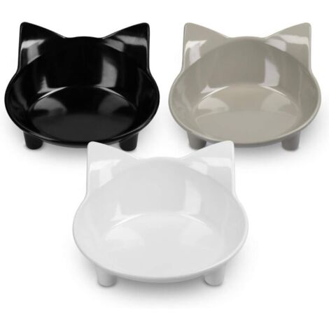 CSPARKV (14.5×14.5×6.3cm)3 Petit Bol en Mélamine Ø 14,5 cm x 6,3 cm - Antidérapant Anti-éraflure et Facile à Nettoyer - Design Chat (1/4)