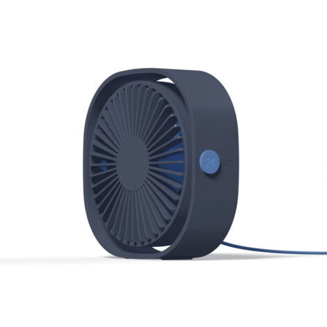 CSPARKV Ventilateur USB Mini Ventilateur Portable Silencieux Ventilateur Bureau 3 Vitesses Réglable Alimenté par USB, pour le Maison et Bureau (Bleu) (1/3)