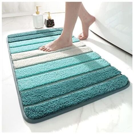 CSPARKV Tapis de Bain Antiderapant,Extra Doux Tapis Salle Bain,Lavable en Machine Absorbant l'eau,40 x 60 cm (1/4)
