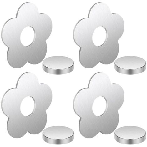 Lot de 4 Poids de Nappe en Acier Inoxydable,Pince MagnéTique pour Nappe, pour l'extérieur, pour Rideaux de Douche, pour Tableau Blanc et réfrigérateur (1/5)