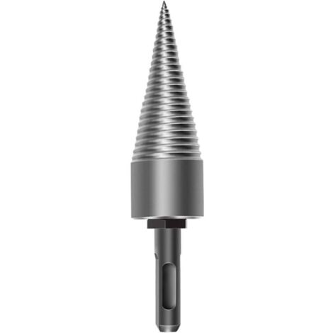 Embouts De Fendage De Bois Détachables, Tournevis À Cône De Perceuse Robuste Pour Perceuse Électrique Domestique, Tige Ronde De 32 Mm De Diamètre (1/5)