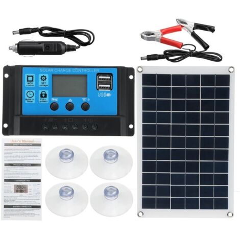 CSPARKV (420x280mm)Panneau solaire chargeur solaire 15W avec controleur (1/4)