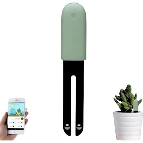 CSPARKV (12×2.4×12.5cm) (vert1PCS)4 Hop 1 Capteur Testeur de Sol, Humidité Plante Meter Sol, Intelligente Hygrometre Plante, Surveillance Automatique du Niveau D'humidité/Lumière/Fertilité/Température (1/4)