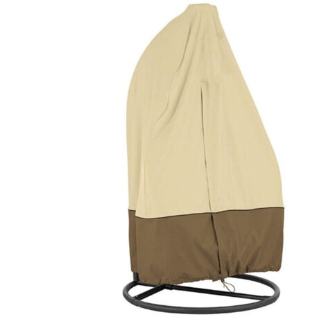 Housse De Chaise Suspendue D'extérieur, Housse De Chaise Suspendue, Imperméable, Résistante À L'hiver, Résistante Aux UV, Housse De Protection, Chaise Housse de Fauteuil Suspendu(Khaki,115x190cm) (1/5)