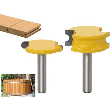 2pcs / Set Fraise Defonceuse Outil De Travail Du Bois 8mm, Peu De Routeur De Fraise En Bois En Forme D'arc, Fraises À Rainurer Vraiment Polyvalent Pour Plus De Commodité (1/5)