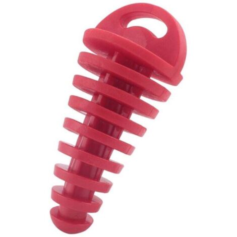 Bouchon de Lavage Silencieux pour Moto Dirt Bike ATV Quad 2 Temps 4 Temps Rouge (1/4)