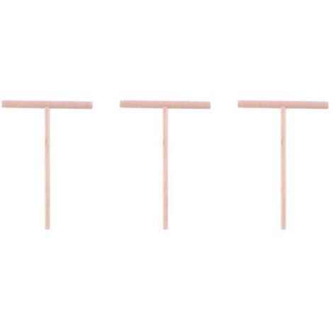 Lot de 3 crêpières pratiques en forme de T, pâte à crêpes, bâtonnet en bois, kit d'outils de cuisine pour la maison, utilisation à faire soi-même, 1 pièce (1/4)