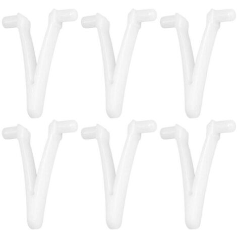 6pcs Piscine d'approvisionnement Papillon v Clip pour Piscine Spa Brosse Feuille râteau Feuille Skimmer tête d'aspirateur pour Nettoyage de Piscine (1/4)