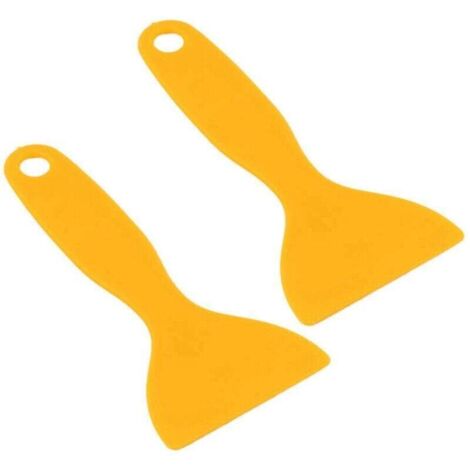 Lot de 2 films vinyles jaunes, nettoyants, grattoirs, dissolvants de bulles d'air, autocollants, outils d'installation (1/4)