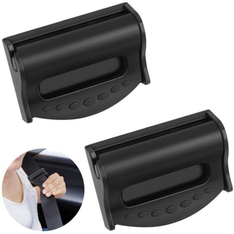 2PCS Ajusteur De Ceinture De SéCurité De Voiture,pince ceinture de sécurité voiture,Clip de RéGlage ceinture de sécurité de voiture pour adultes et enfants,RéGlable Bloque Ceinture de securite Voiture (1/4)
