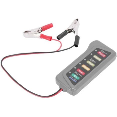 Testeur De Batterie Voiture 12V Et Alternateur Avec Indicateur LED Charge Test (1/4)