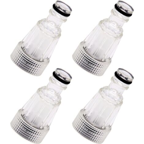4 Pièces Filtres de l'eau pour Nettoyeur Haute Pression, Filtre à Eau pour Tuyau d'arrosage, Pompe, Jardin, Accessoires pour Nettoyeurs Haute Pression (1/4)