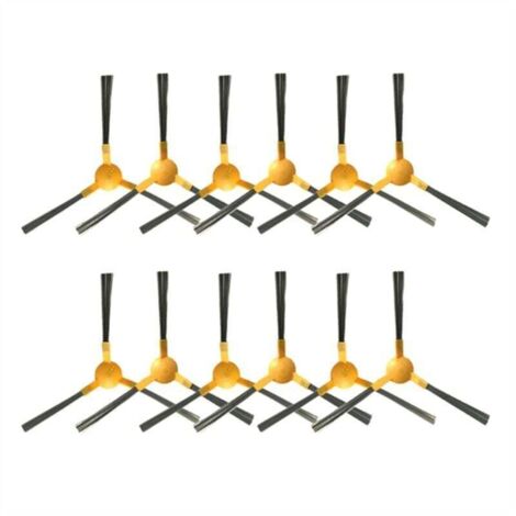 Lot de 12 Brosses Latérales Compatibles Aspirateur Robot Netbot X500 X600 Pro S15 (1/4)