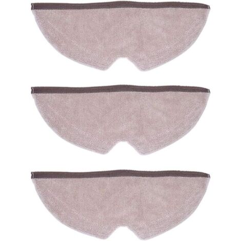 Lot de 3 serpillères de rechange de qualité supérieure compatibles avec Xiaomi MI Robot 2 Roborock S50 et Xiaowa I Xiaomi chiffons en microfibre pour robot aspirateur I Accessoires (1/4)
