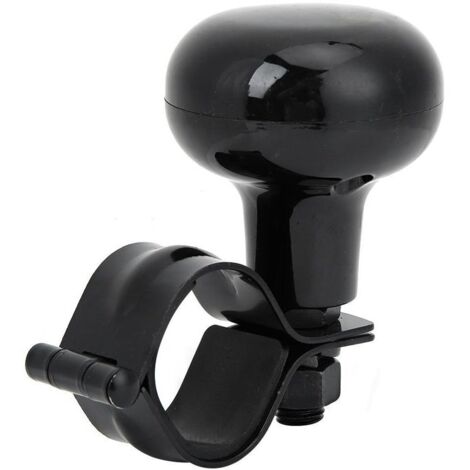 Bouton auxiliaire de booster de boule de volant pour voiture universelle noir (1/4)