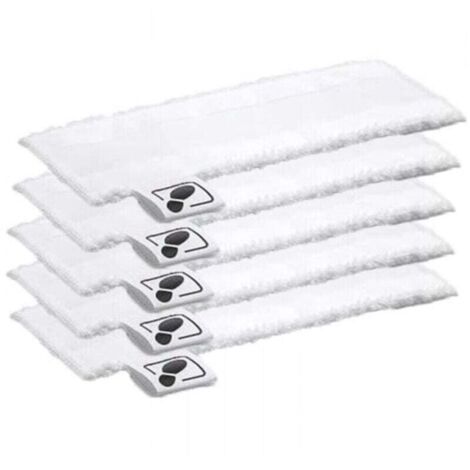 Lot de 5 Tampons en Tissu Microfibre pour Nettoyeur Vapeur EasyFix SC2 SC3 SC4 SC5 (1/4)