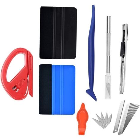Lot de 22 raclettes pour film complet et multifonction pour meubles, voitures et fenêtres (1/4)