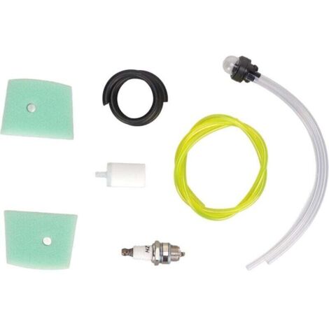 Filtre à Air de Carburant, 530047721 Filtre à Air avec Bougie D'allumage Ampoule D'amorçage Accessoire de Remplacement pour Tronçonneuse Husqvarna 123L 322C (1/4)