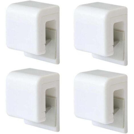 Lot de 4 supports de dentifrice auto-adhésifs multi-usages étanches à fixation murale pour salle de bain (1/4)