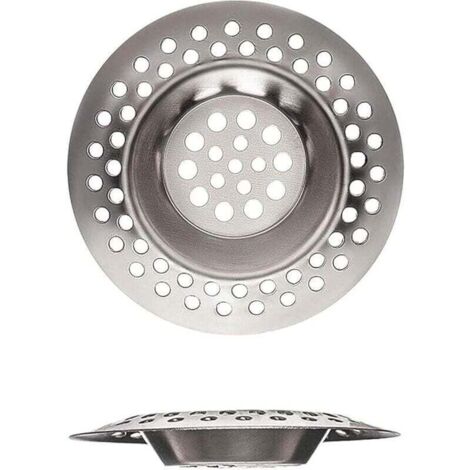 Lot de 2 crépines d'évier en acier inoxydable pour cuisine et salle de bain, buanderie, évier et autres trous de drainage, gadgets de cuisine, idéales pour les ustensiles de cuisine (7 c (1/4)