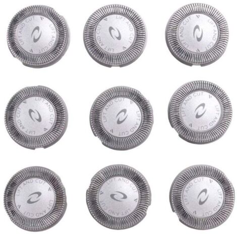 Têtes De Rasoir De Rechange 9 Pièces Pour Tondeuse À Barbe Modèles HQ3 HQ4 HQ55 HQ56 (1/4)