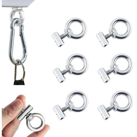 Lot de 6 butoirs d'auvent en acier inoxydable pour caravane, camping-car, camping-car, bateau (1/4)