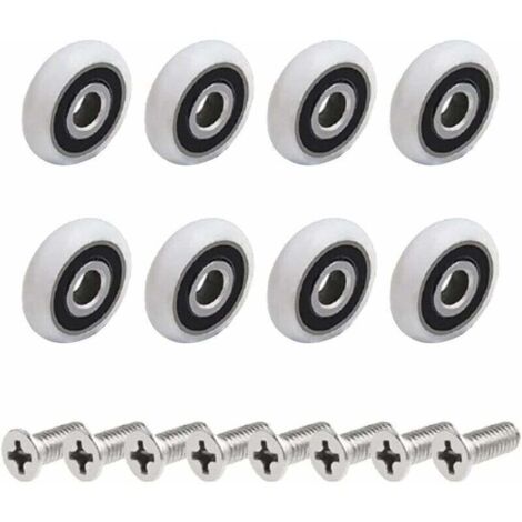 roulettes pour paroi de douche (vis M5 de 19 mm) (1/4)