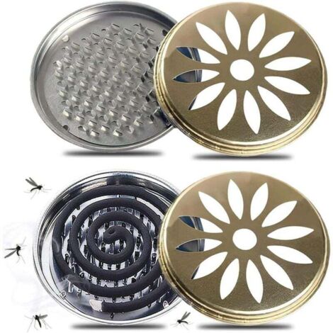 2 Pièces Support Bobine Moustique,Matériaux écologiques recyclés Supports en Spirale de Moustiques,Anti-moustiquepour Maison Jardin Camping Salle de Bain Centre Commercial (1/4)