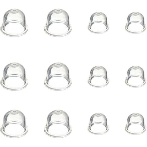 12 Pièces Carburateur Amorce Pompe Ampoule 19 mm et 22 mm Poire Pompe Amorcage Accessoires de Carburateur pour Debroussailleuse Tronçonneuse Souffleur Tondeuse (1/4)