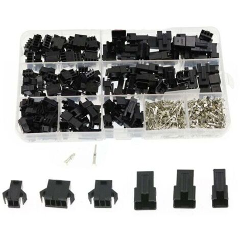 Connecteur Mâle SM2.54 2 3 4 Broches Cavalier En-Tête Boîtier Câble 480 Pièces (1/4)