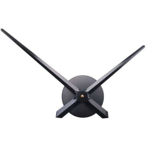 Aiguilles Horloge 3D Mécanisme Mouvement Bricolage Remplacement Accessoire Mur Noir