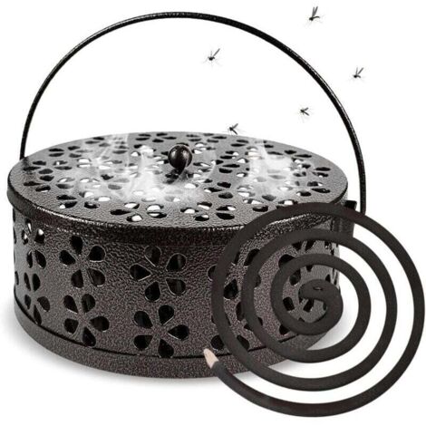 Support Spirale Anti Moustique, Support Spirale Anti Moustique Exterieur, Métal Anti Moustique Spirale, Creux Porte Spirale Anti Moustique Convient pour Maison Camping Jardin (1/4)