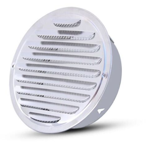 Promotion Grille D'Aération - Ronde Grille D’Aération,Acier Inoxydable Grille D'Aération Trou,Ventilation Avec Filet, Rond Grille D'Aération De Tuyau D'Échappement,Convient pour une ouverture (1/4)