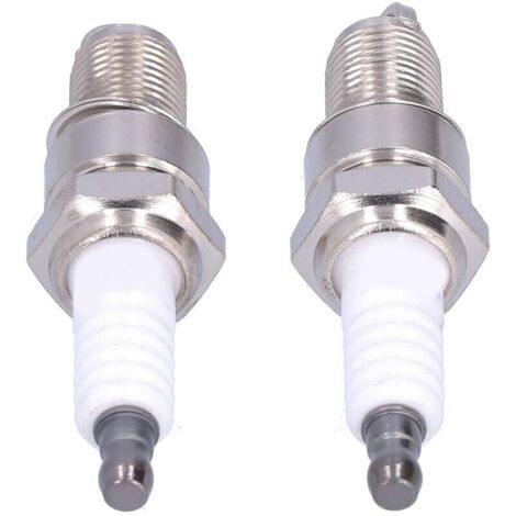 Lot de 2 bougies d'allumage F6RTC pour MTD 95110292 75110292 Torch Engine 131039 Tondeuse à gazon (1/4)