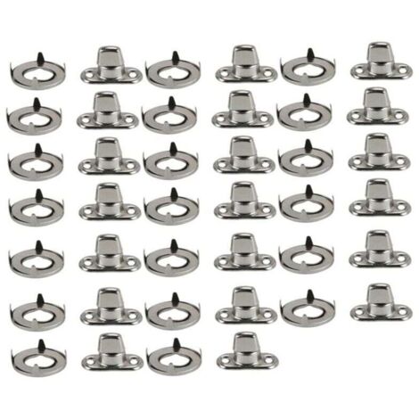 20 Ensembles Fixations Marine Attaches Verrouillage Torsion Œillet Goujon Bouton Tournant Toile