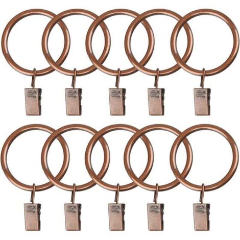 10 PCS. 2 inch diameter metal Trap Ring with clip, Red bronze Decorative Trap, rustproof (ring ID 50mm) (1/4)